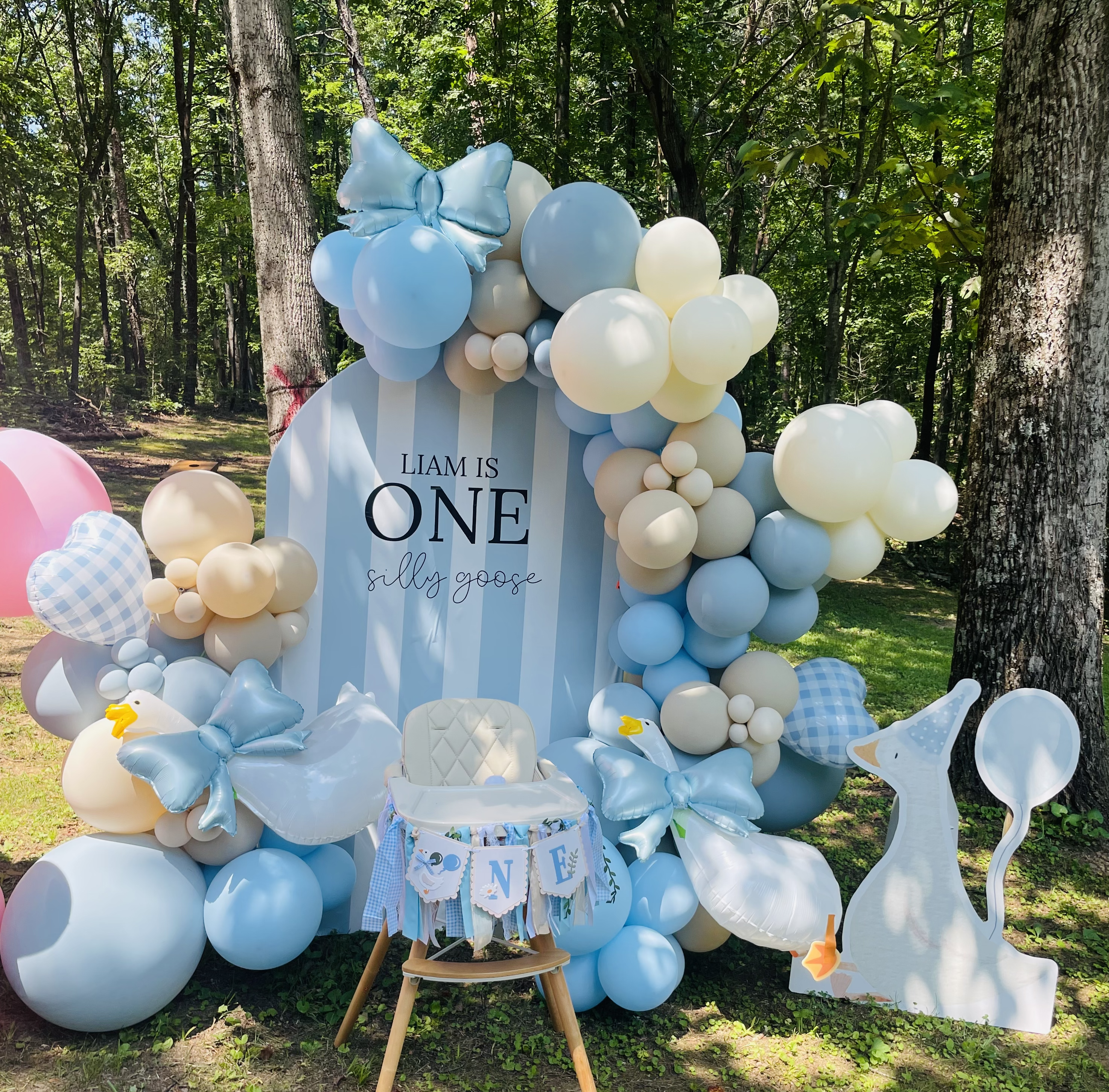 One Silly Goose Balloon Display